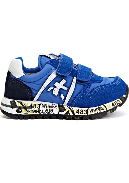 Mavi Erkek Çocuk Deri Sneaker