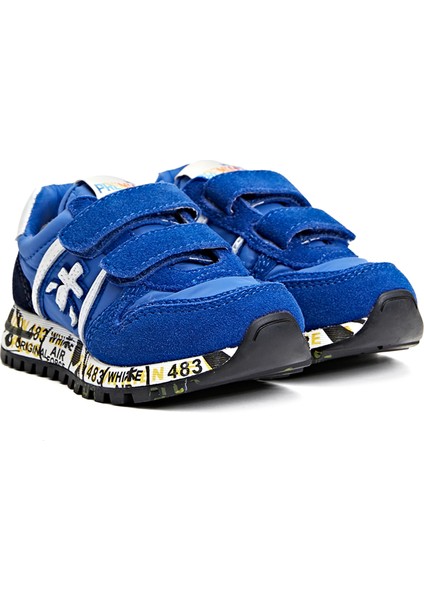 Mavi Erkek Çocuk Deri Sneaker