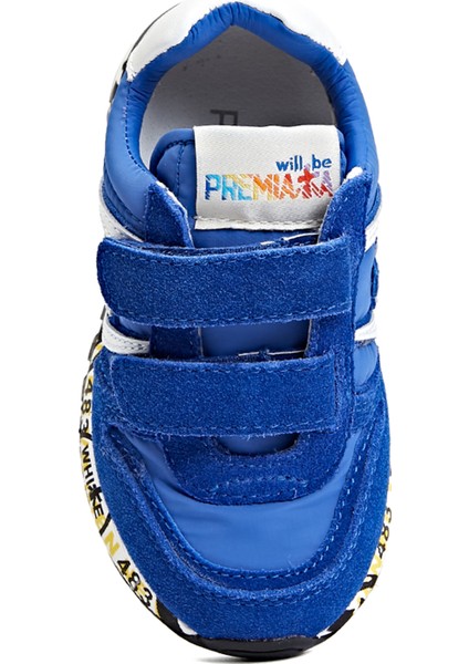 Mavi Erkek Çocuk Deri Sneaker