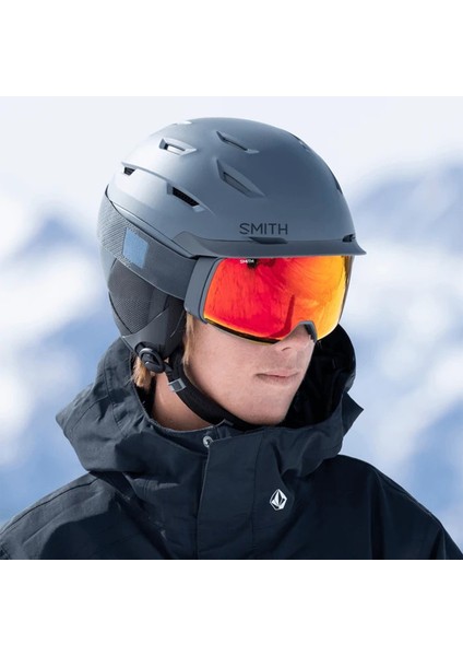 Level Mips Matte Slate Gri Kayak Kaskı
