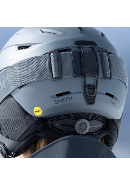 Level Mips Matte Slate Gri Kayak Kaskı