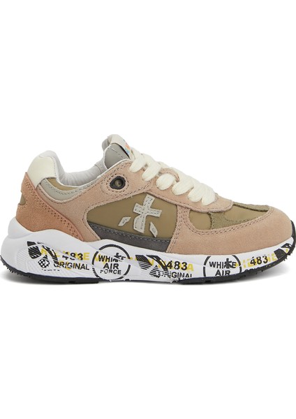 Robin Bej Unisex Çocuk Deri Sneaker