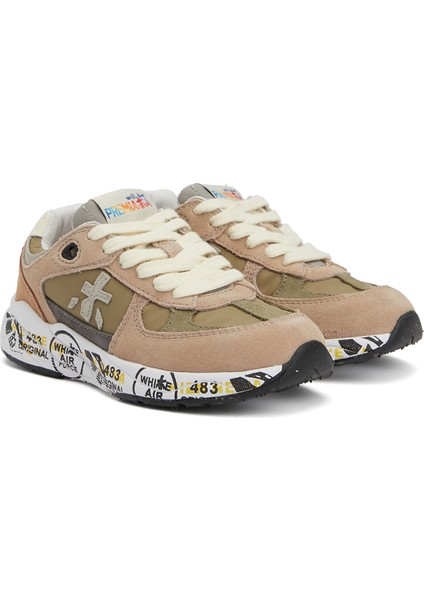 Robin Bej Unisex Çocuk Deri Sneaker