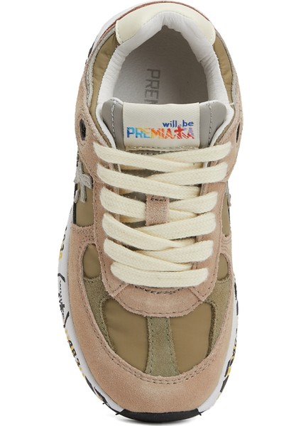 Robin Bej Unisex Çocuk Deri Sneaker