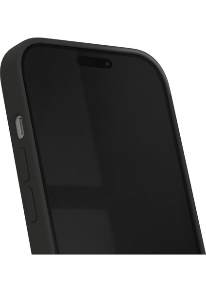 iPhone 15 Uyumlu Siyah Silikon Kılıf