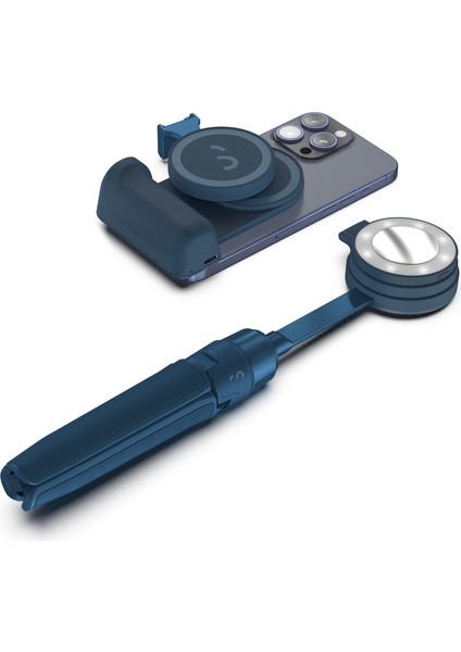 Snapgrip Mavi Magsafe Powerbank Özellikli Fotoğraf ve Video Vlog Combo Çekim Seti
