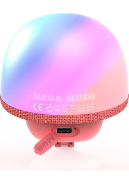 Mega Mush Kırmızı Işıklı Bluetooth Hoparlör