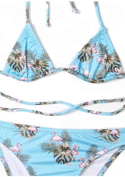 Miami Vice Mavi Kız Çocuk Bikini Takımı modelleri