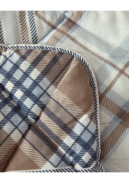 Tiny Polycotton Çift Kişilik Uyku Seti Kahverengi-Mavi fırsatları