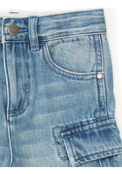 Mavi Erkek Çocuk Kargo Denim Şort modelleri