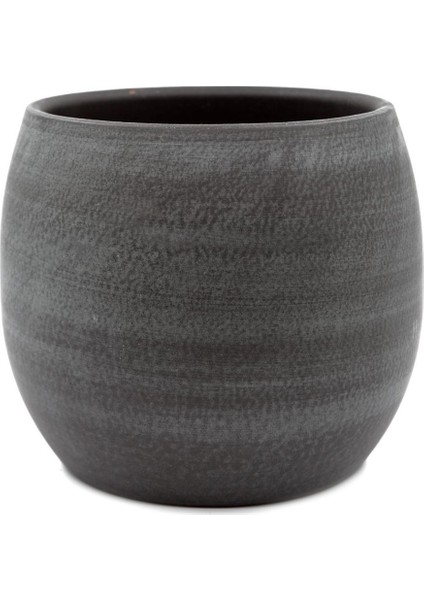 Esra Gri Seramik Saksı 15X13 cm