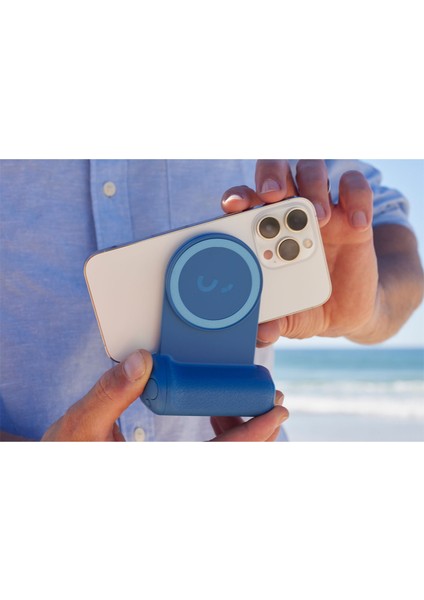 Snapgrip Magsafe Uyumlu 2000 Mah Powerbank Entegre Mavi iPhone Fotoğraf ve Video Çekim Aparatı indirimleri