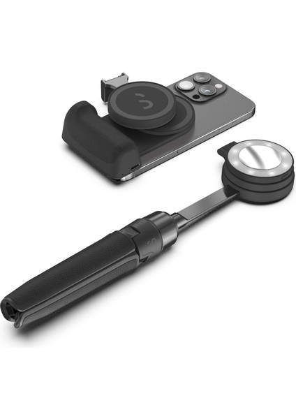 Snap Grip Siyah Magsafe Powerbank Özellikli Fotoğraf ve Video Vlog Çekim Seti