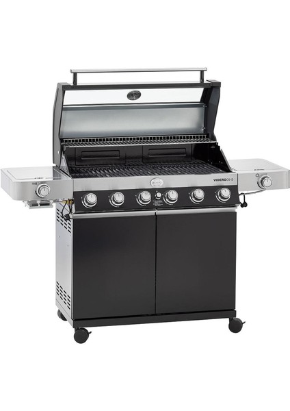 Videro G6-S Vario Siyah Gazlı Barbekü Istasyonu
