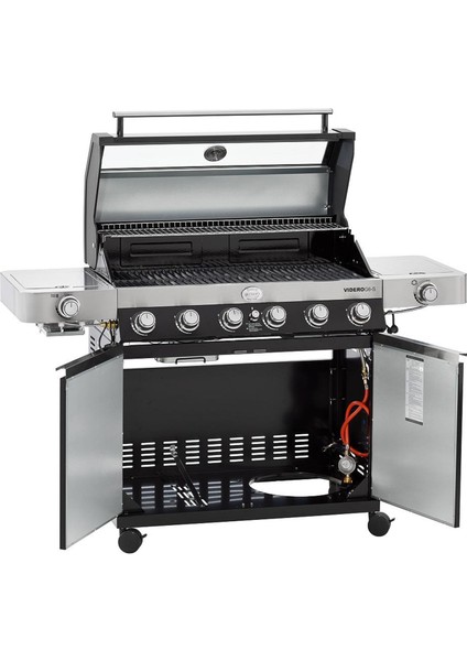 Videro G6-S Vario Siyah Gazlı Barbekü Istasyonu fiyatları
