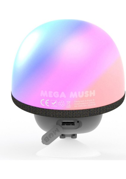 Mega Mush Siyah Işıklı Bluetooth Hoparlör