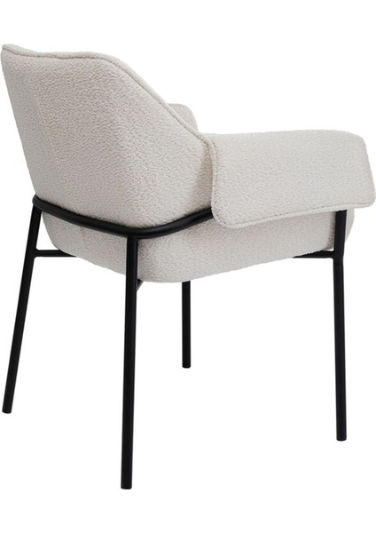 Armrest Bess Krem Polyester Sandalye