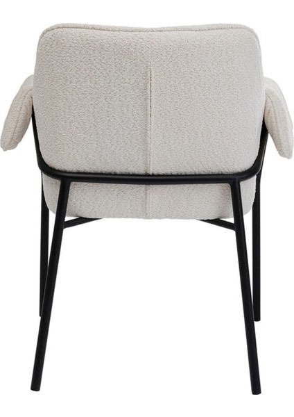 Armrest Bess Krem Polyester Sandalye