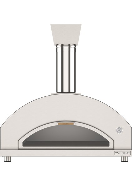 Quintetto Gri Çelik Odun Ateşli Pizza Fırını