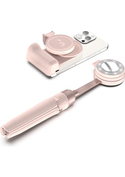Snapgrip Toz Pembe Magsafe Powerbank Özellikli Fotoğraf ve Video Vlog Combo Çekim Seti fiyatları