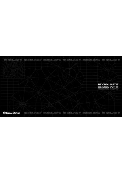 Kaymaz Tabanlı Su Geçirmez ve Hassas Yüzeyli Siyah Gaming Mouse Pad 80X40 cm