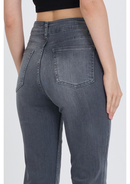 Ispanyol Paça Esnek Kumaş Regular Kadın Jean Kadın Kot Pantolon 2833 indirimleri