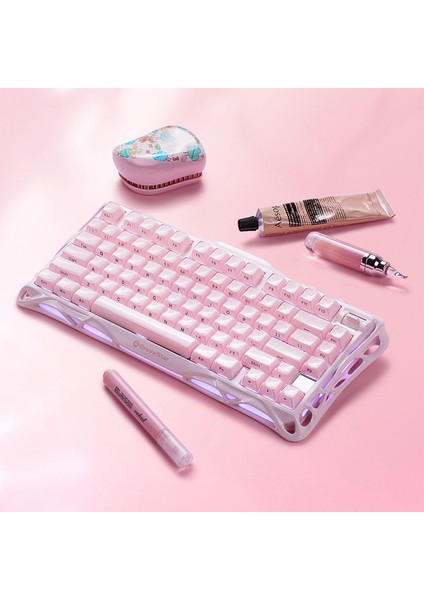 Mercury K1 Rgb Special Edition Pembe Kablosuz Mekanik Gaming Klavye
