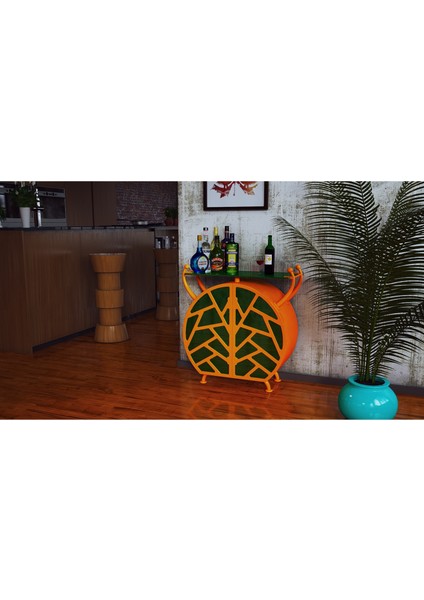 Cocktail Bug Turuncu Içki Dolabı