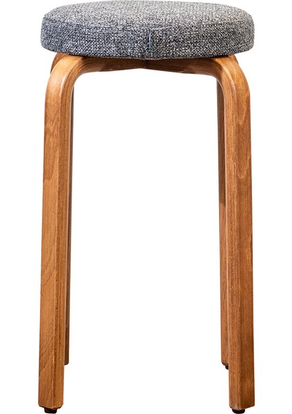 Gri Amerikan Ceviz Tabure 50X34 cm