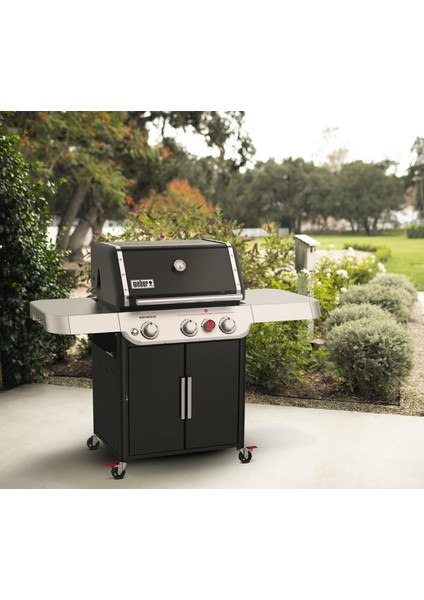 Genesis® E-325S Siyah Gazlı Barbekü