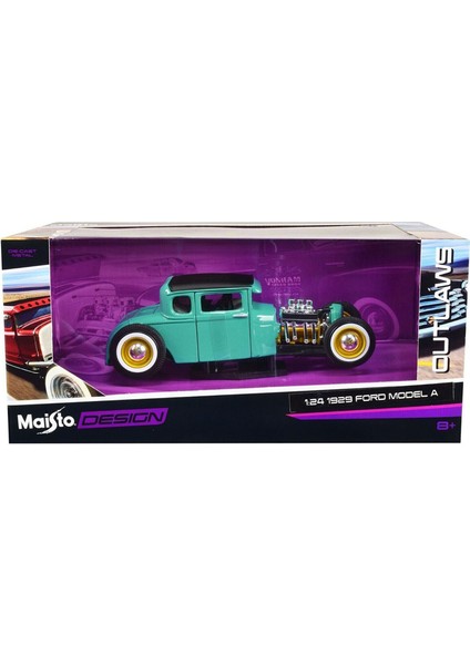 Ford Model A 1929 1/24 Yeşil Model Araba