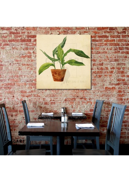 Kare Kanvas Tablo Ünlü Eserler Egon Schiele-Topfpflanze (Schülerarbeit) (1904)