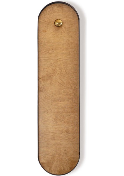 Selamlık Siyah Metal Çerçeveli Askılık 30X130 cm