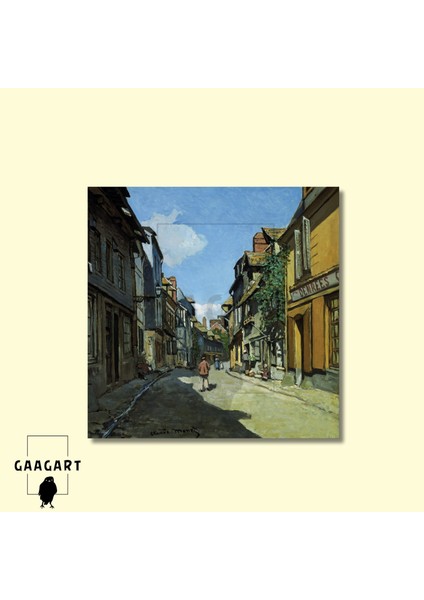 Kare Kanvas Tablo Ünlü Eserler Claude Monet Sokak Tablosu modelleri