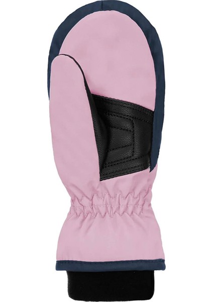 Mitten Çocuk Pembe Kayak Eldiveni