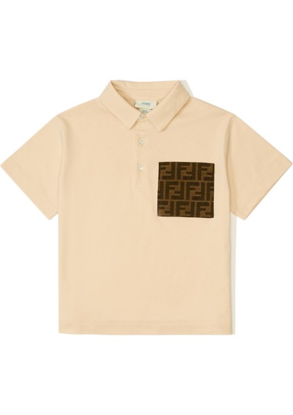 Bej Erkek Çocuk Polo T-Shirt
