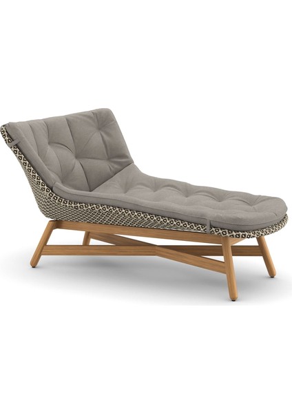 Mbrace Gri Rattan Daybed Bahçe Koltuğu