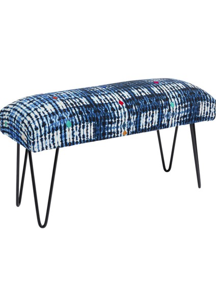 Desna Patchwork Mavi Bench