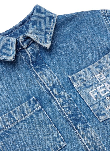 Lacivert Unisex Çocuk Denim Ceket modelleri