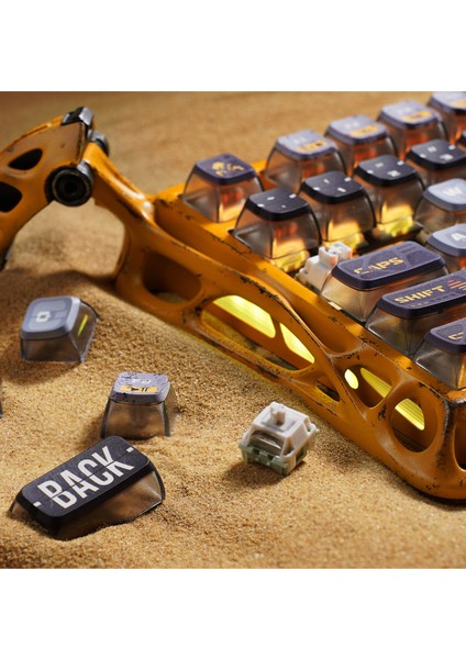 Mercury K1 Pro Rgb Special Edition Sarı Kablosuz Mekanik Gaming Klavye