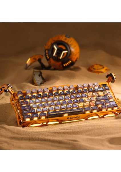 Mercury K1 Pro Rgb Special Edition Sarı Kablosuz Mekanik Gaming Klavye