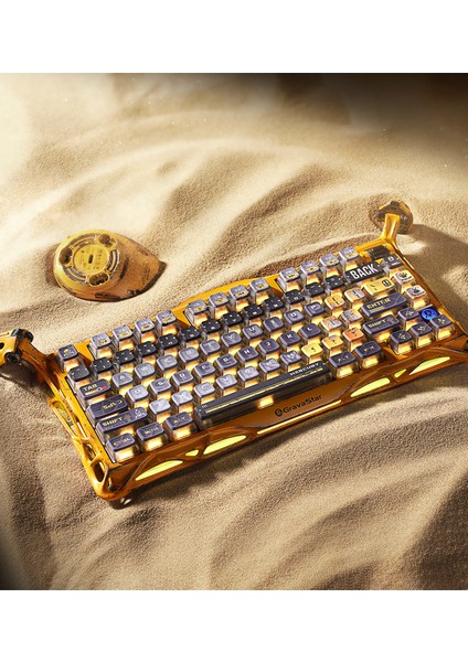Mercury K1 Pro Rgb Special Edition Sarı Kablosuz Mekanik Gaming Klavye
