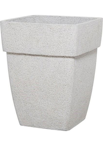 Polystone Beyaz Saksı