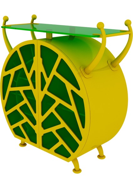 Cocktail Bug Sarı Içki Dolabı