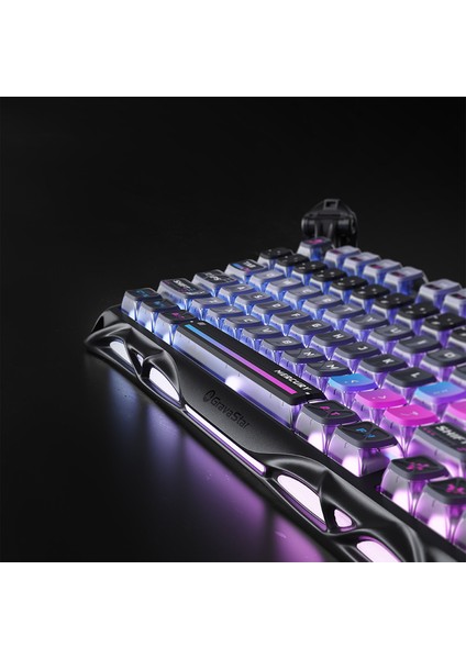 Mercury K1 Pro Rgb Galaxy Siyah Kablosuz Mekanik Gaming Klavye