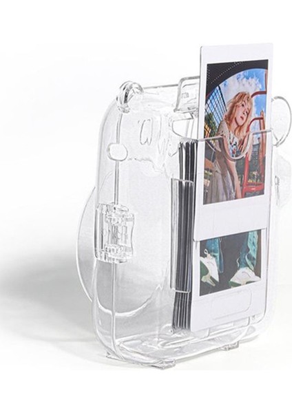 Instax Mini 12 Beyaz Fotoğraf Makinesi + Şeffaf Kılıf Seti