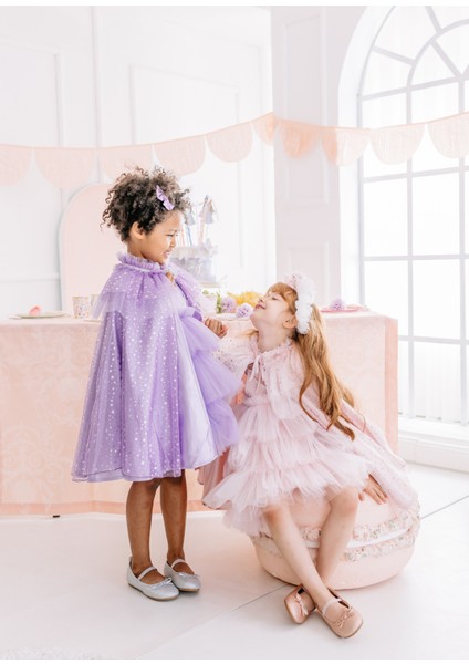 Magic Stars Lila Kız Çocuk Pelerin