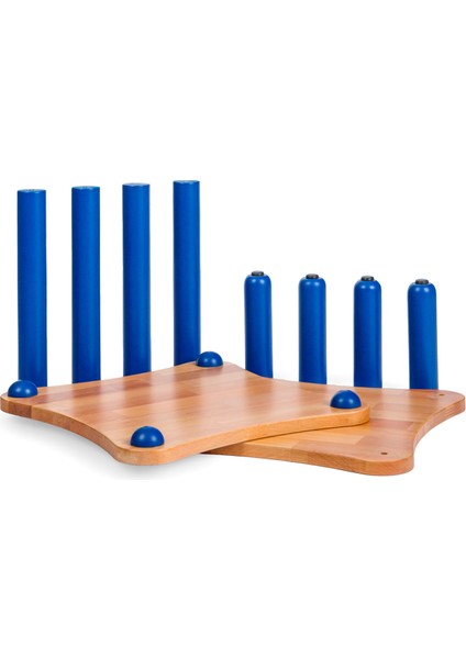 Basic Mavi Ahşap Yan Sehpa