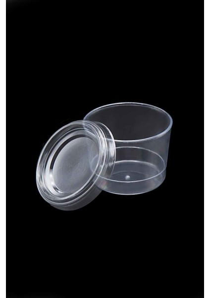 Plastik Silindir Tatlı Kasesi Kapağı 180cc 15li fiyatları