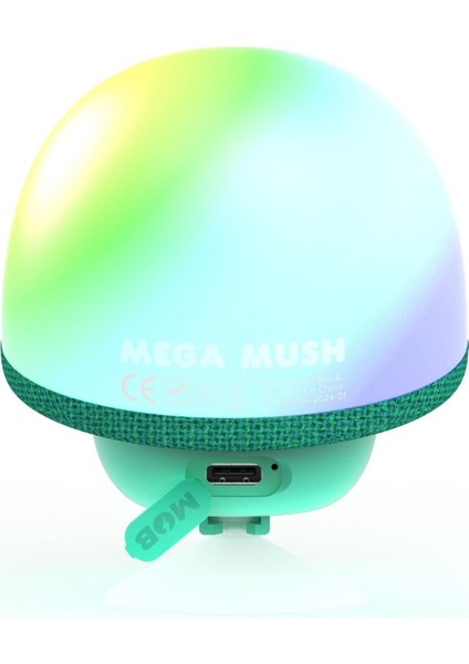 Mega Mush Yeşil Işıklı Bluetooth Hoparlör